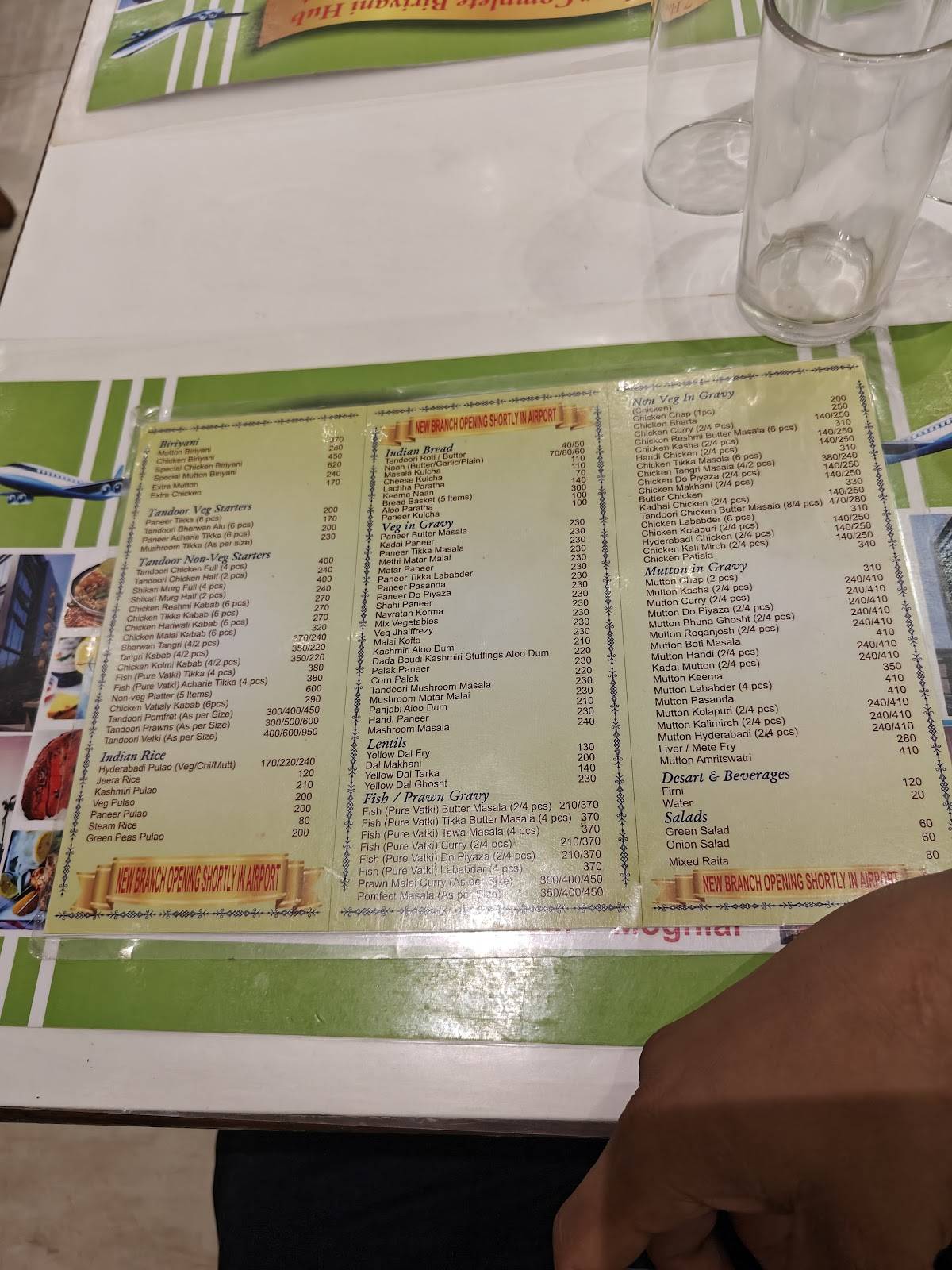 Dada Boudi Restaurant menu