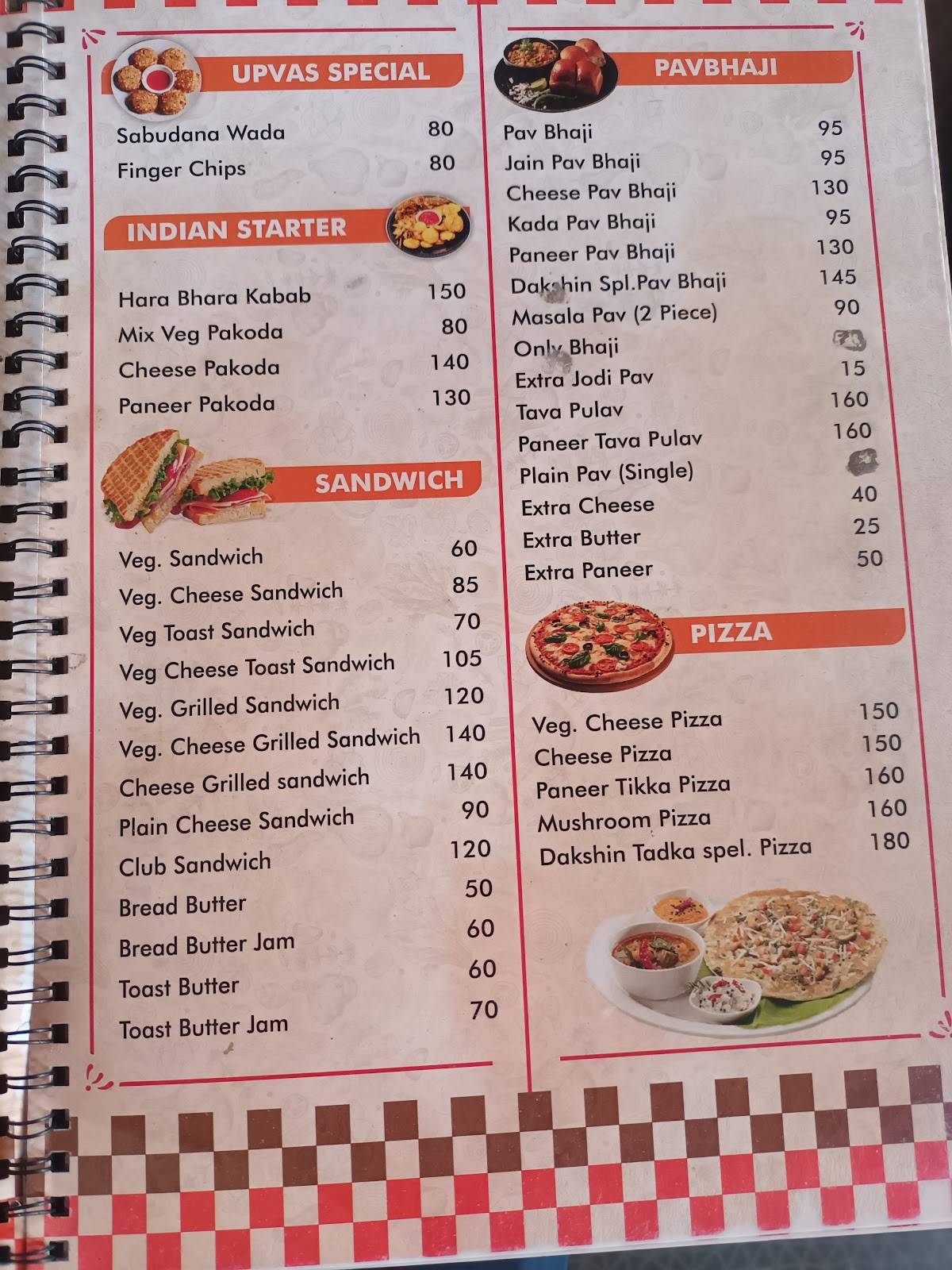 Dakshin Tadka Pure Veg menu