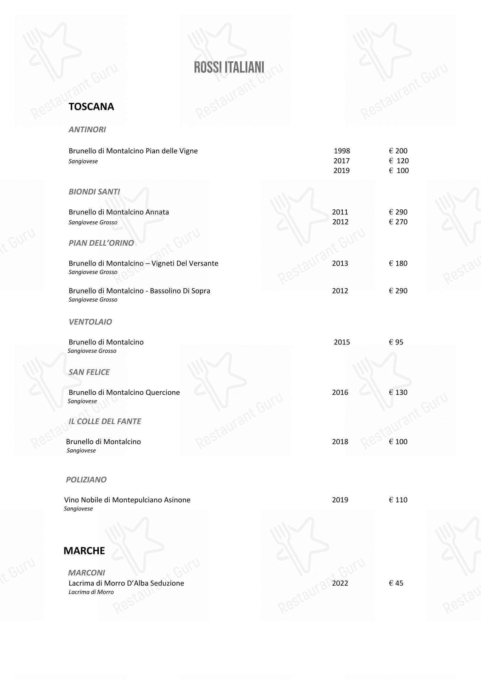 Wine Menu per DanielCanzian Ristorante Milano in Milano