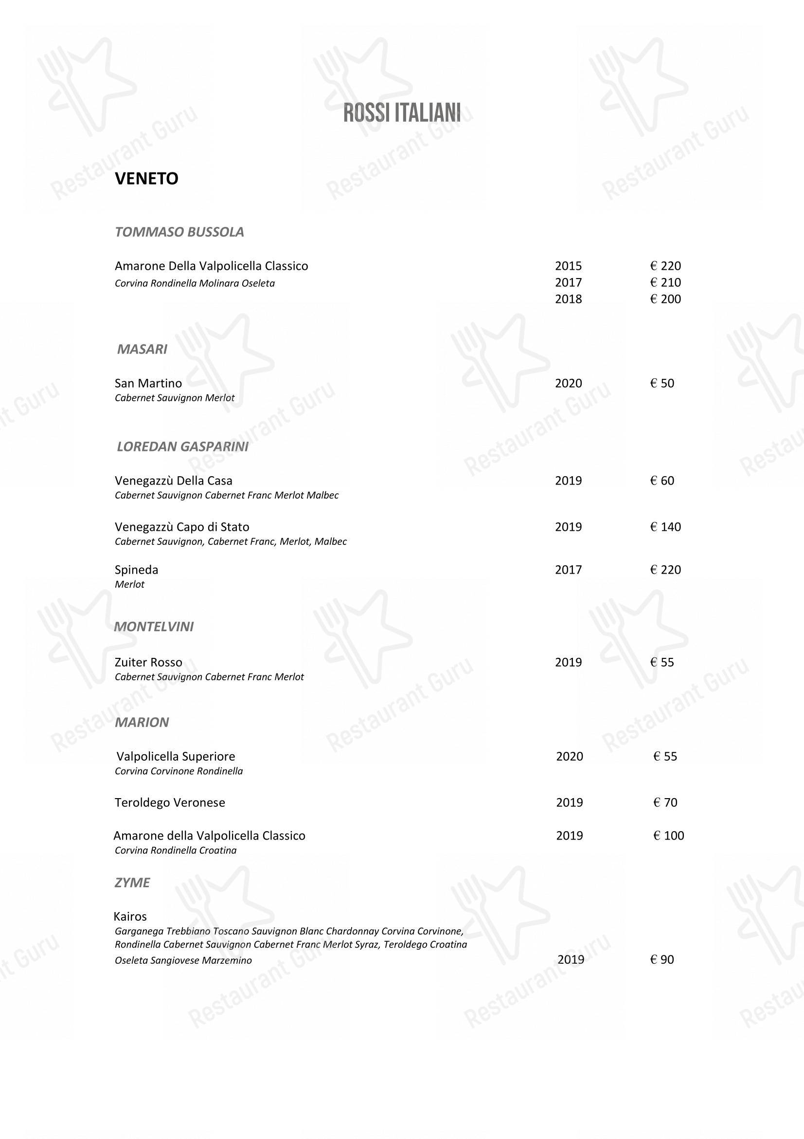 DanielCanzian Ristorante Milano in Milano - Wine Menu