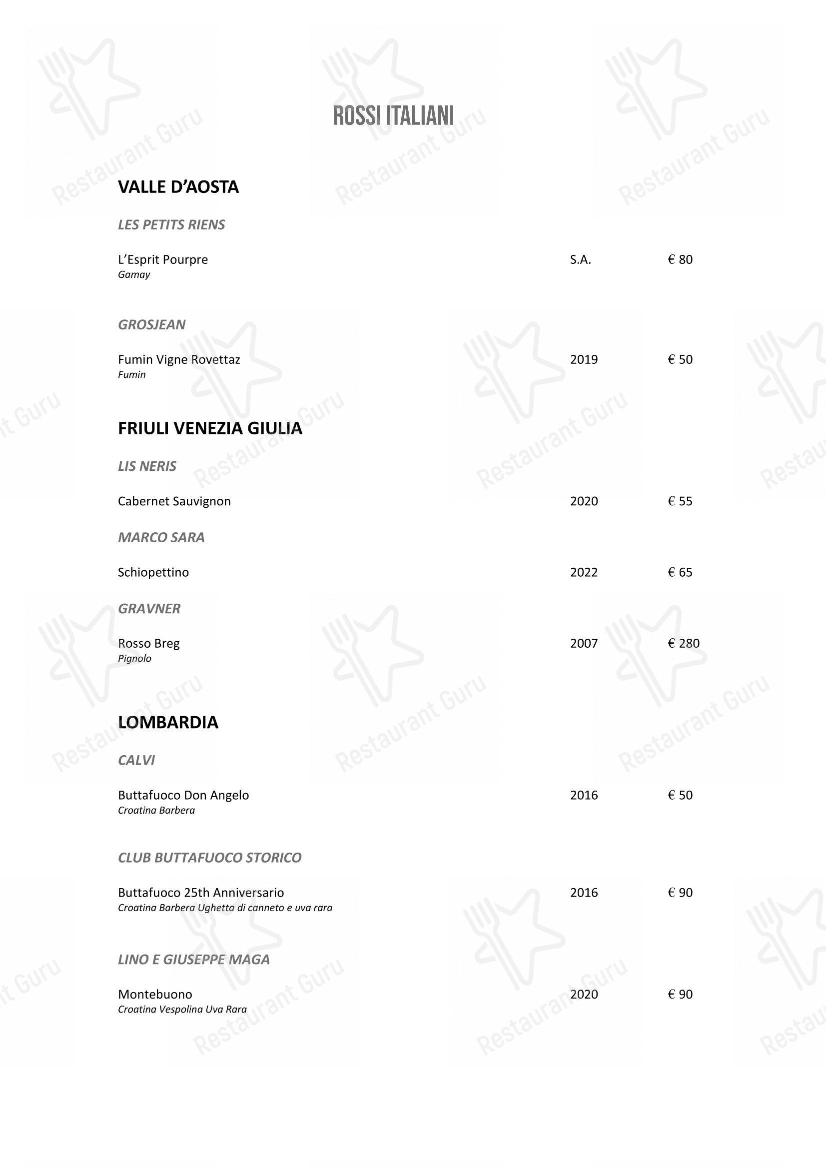 Wine Menu per DanielCanzian Ristorante Milano in Milano