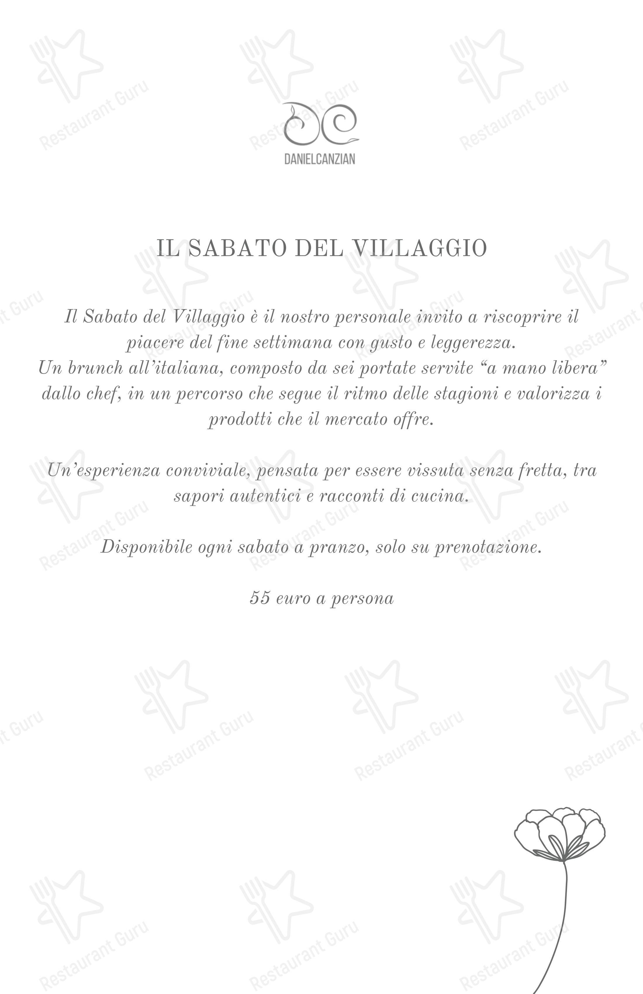 Takeaway Menu per DanielCanzian Ristorante Milano in Milano