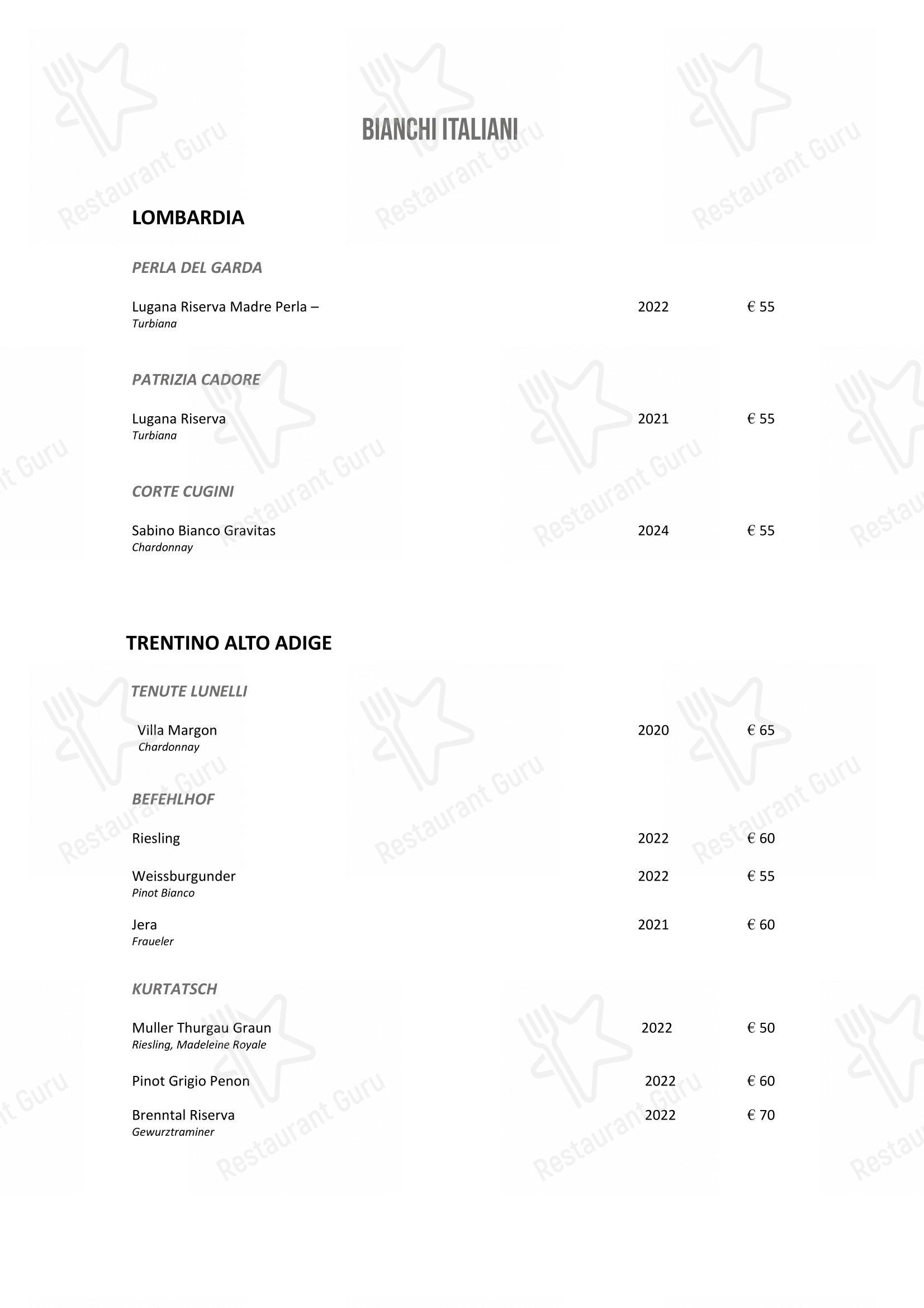 DanielCanzian Ristorante Milano in Milano - Wine Menu