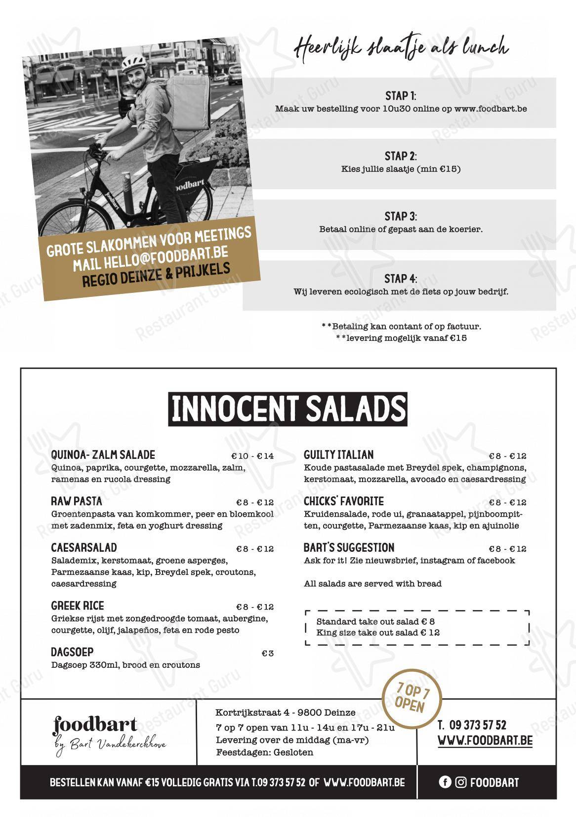 Foodbart dans Deinze - Ночное меню