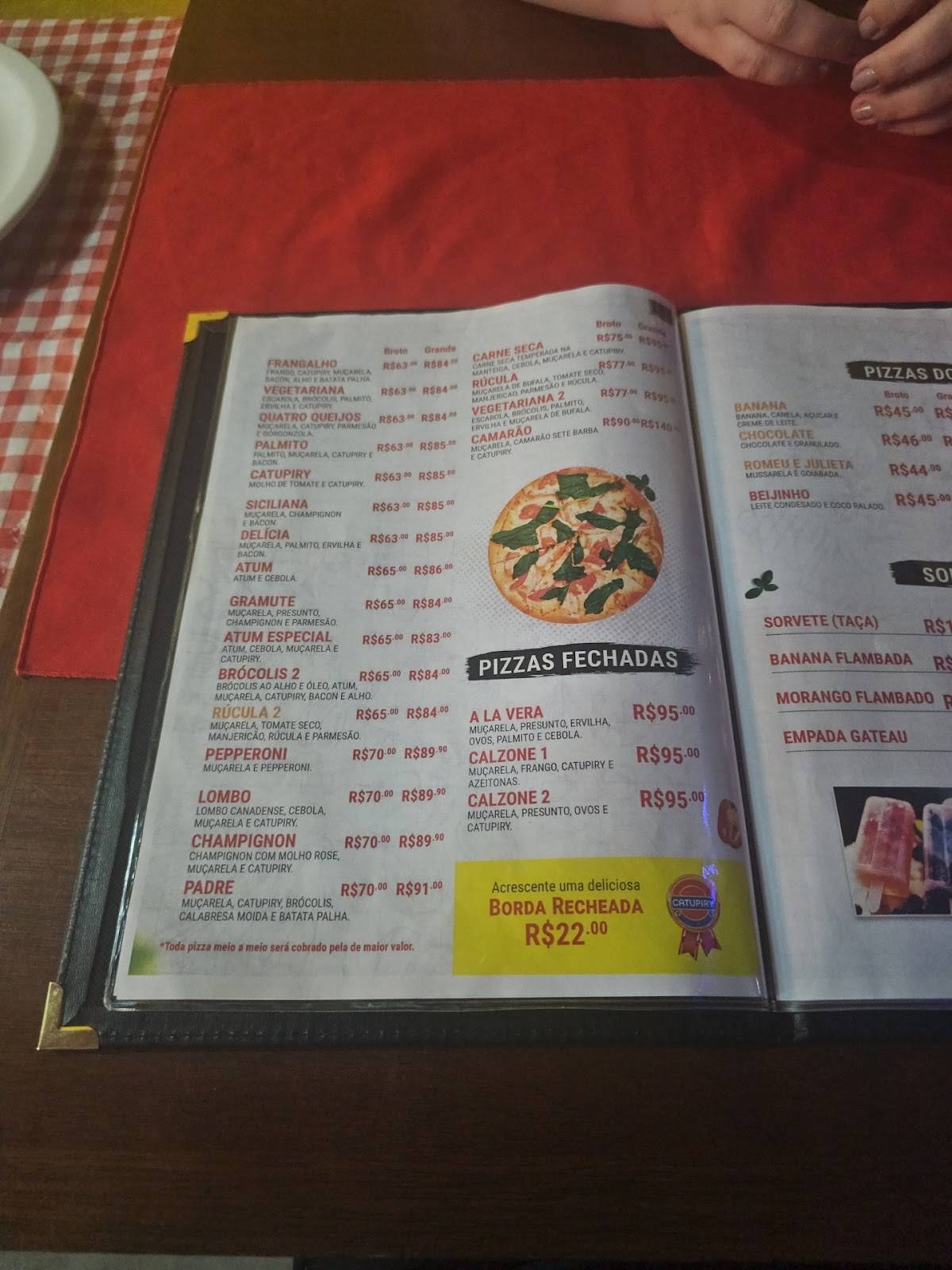 Denilson Empadaria e Pizzaria cardápio