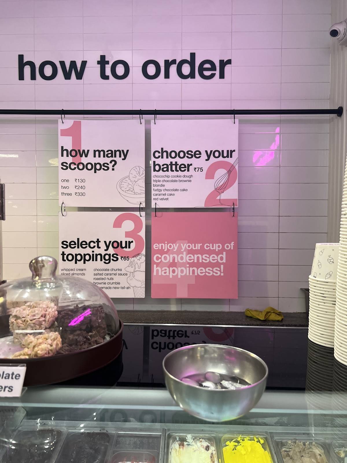 Batter menu