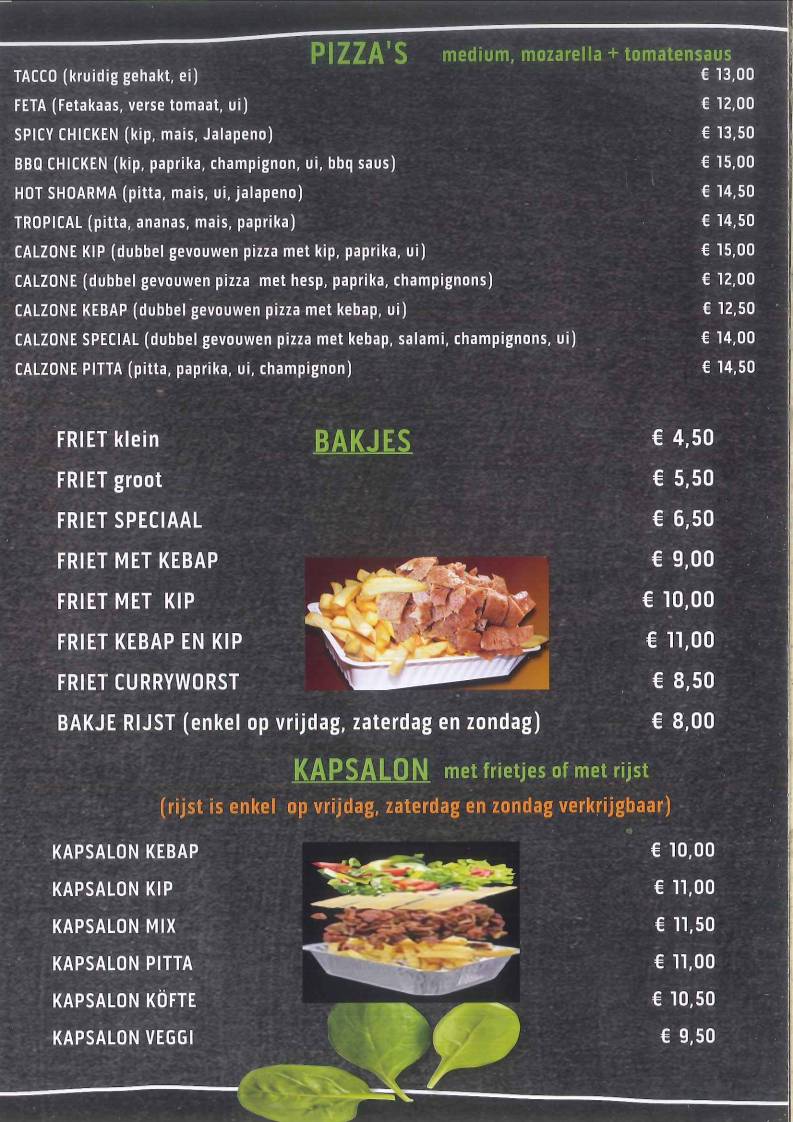 Menu de Di Mardin - Geel