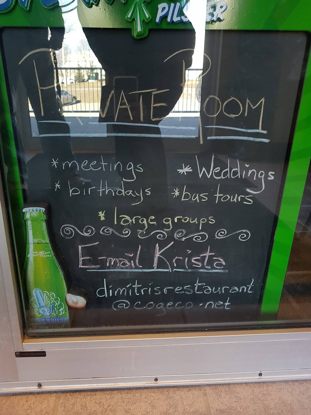 Menu at Dimitri's Restaurant & Niko's Patio, Cobourg