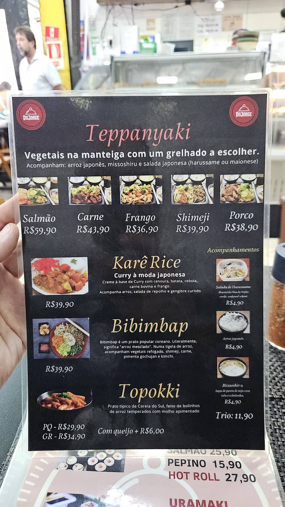 Do Jorge Japonês cardápio