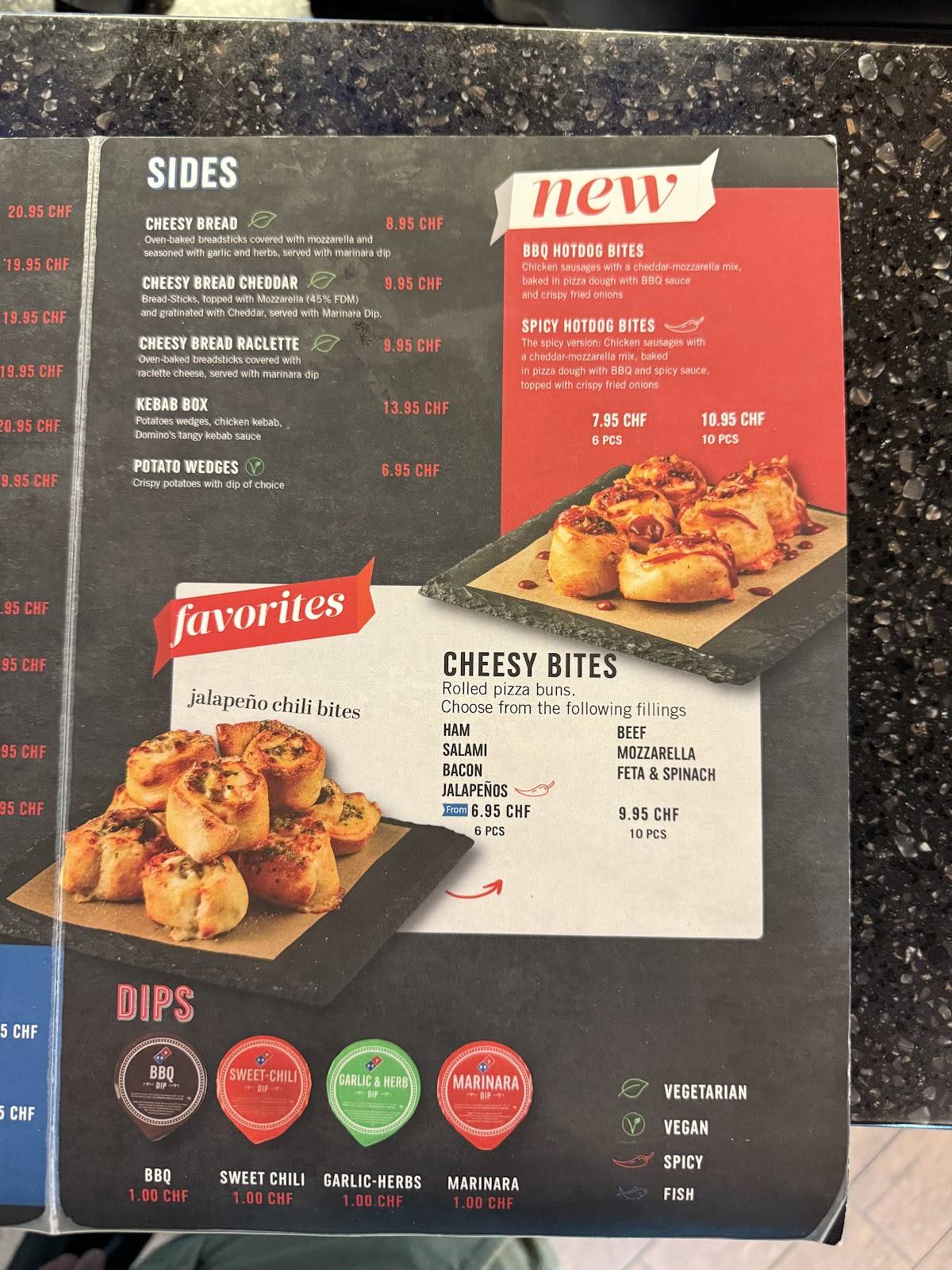 Menu di Domino's Pizza 