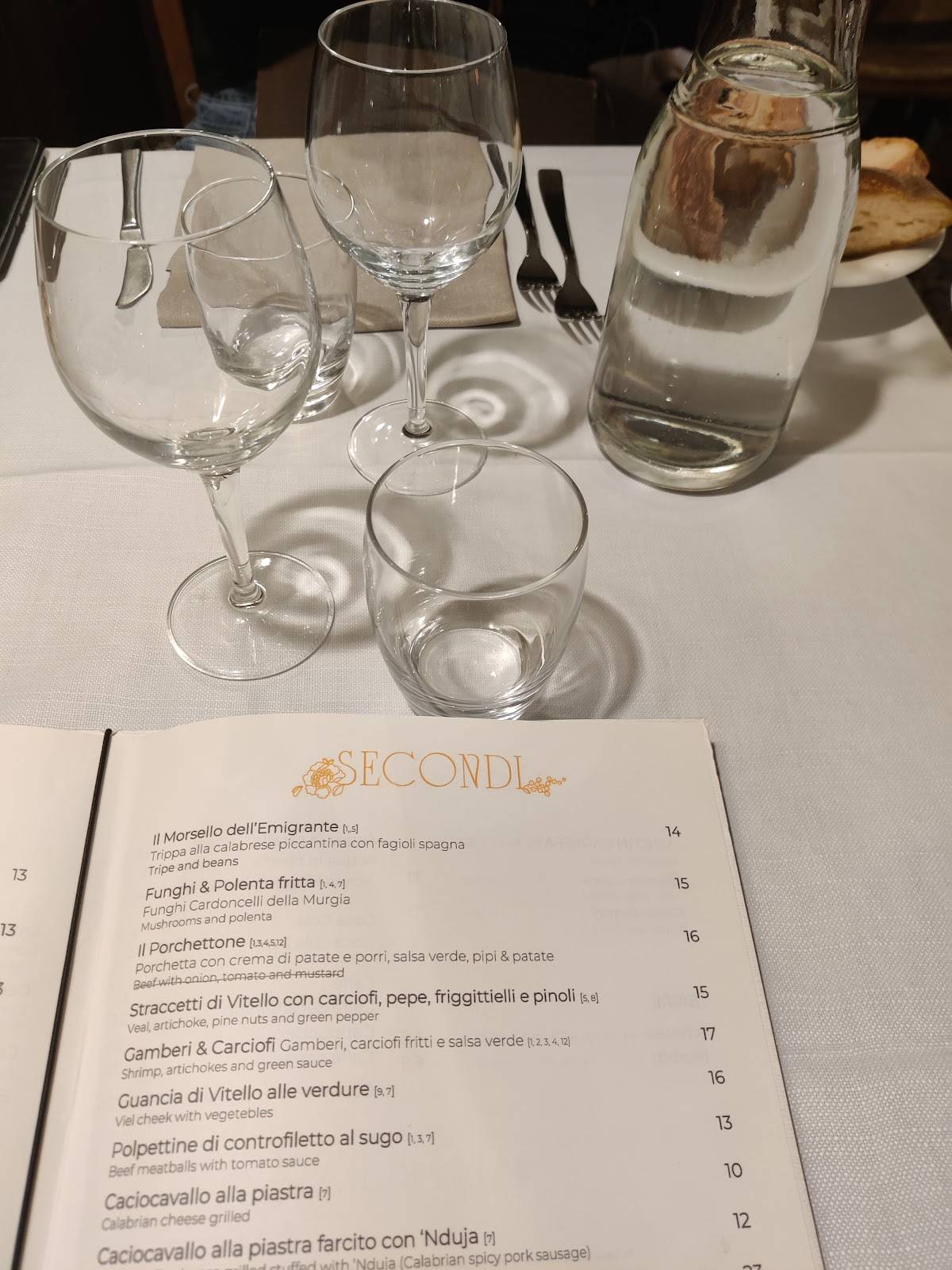 Menu di Dongiò 