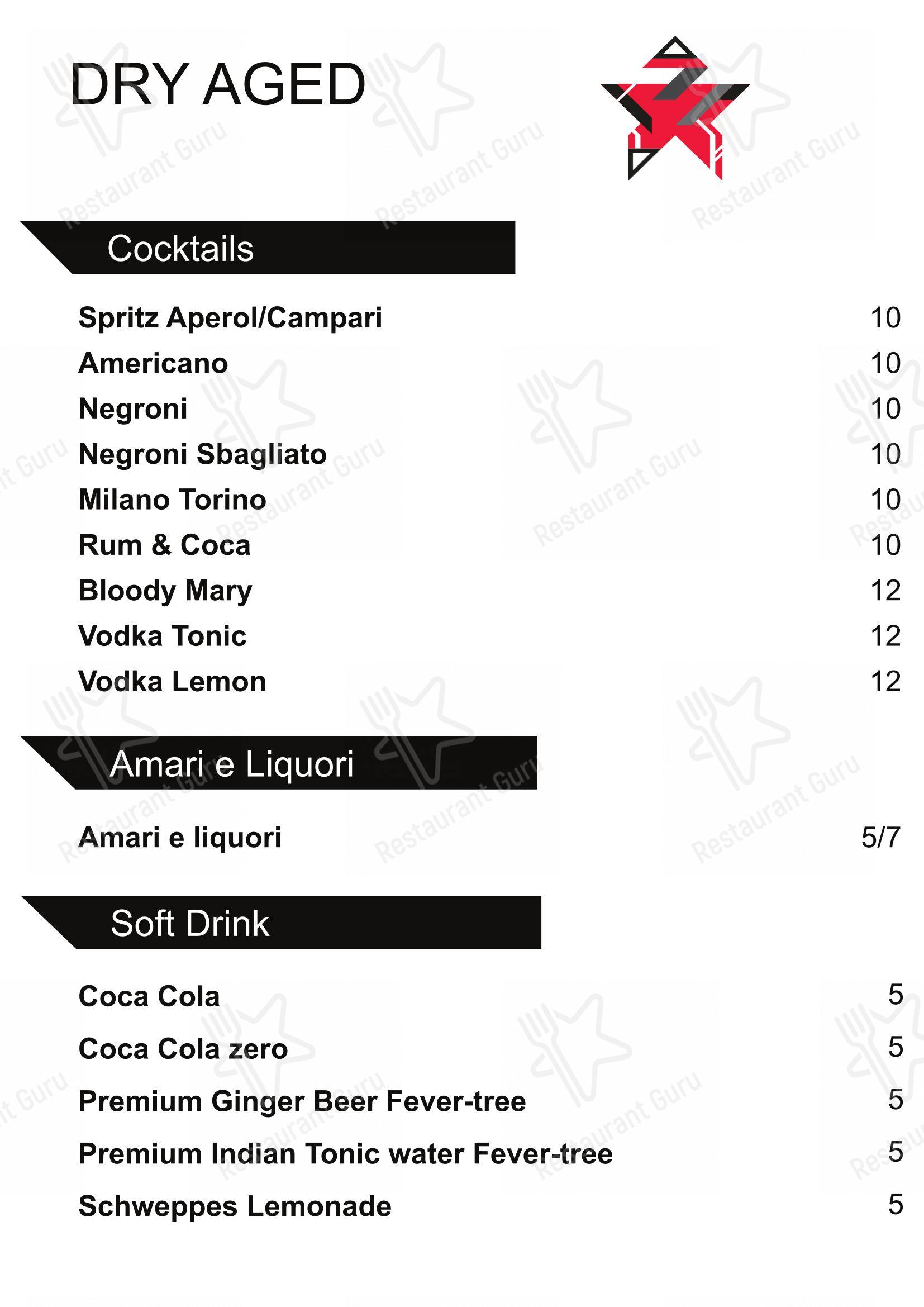 Dry Aged in Milano - Menu