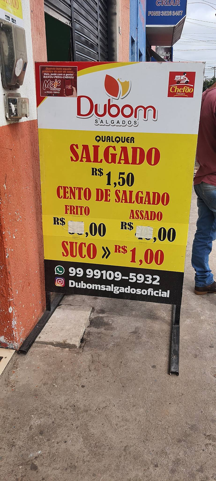 Dubom Salgados cardápio
