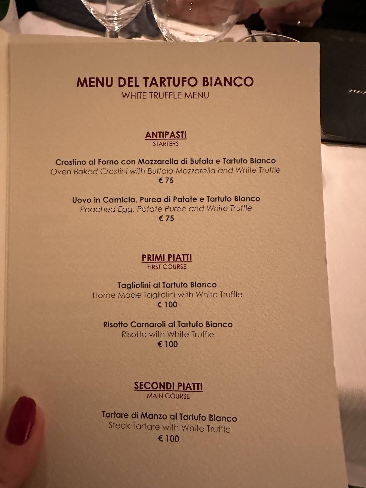 Menu di Due Ladroni 