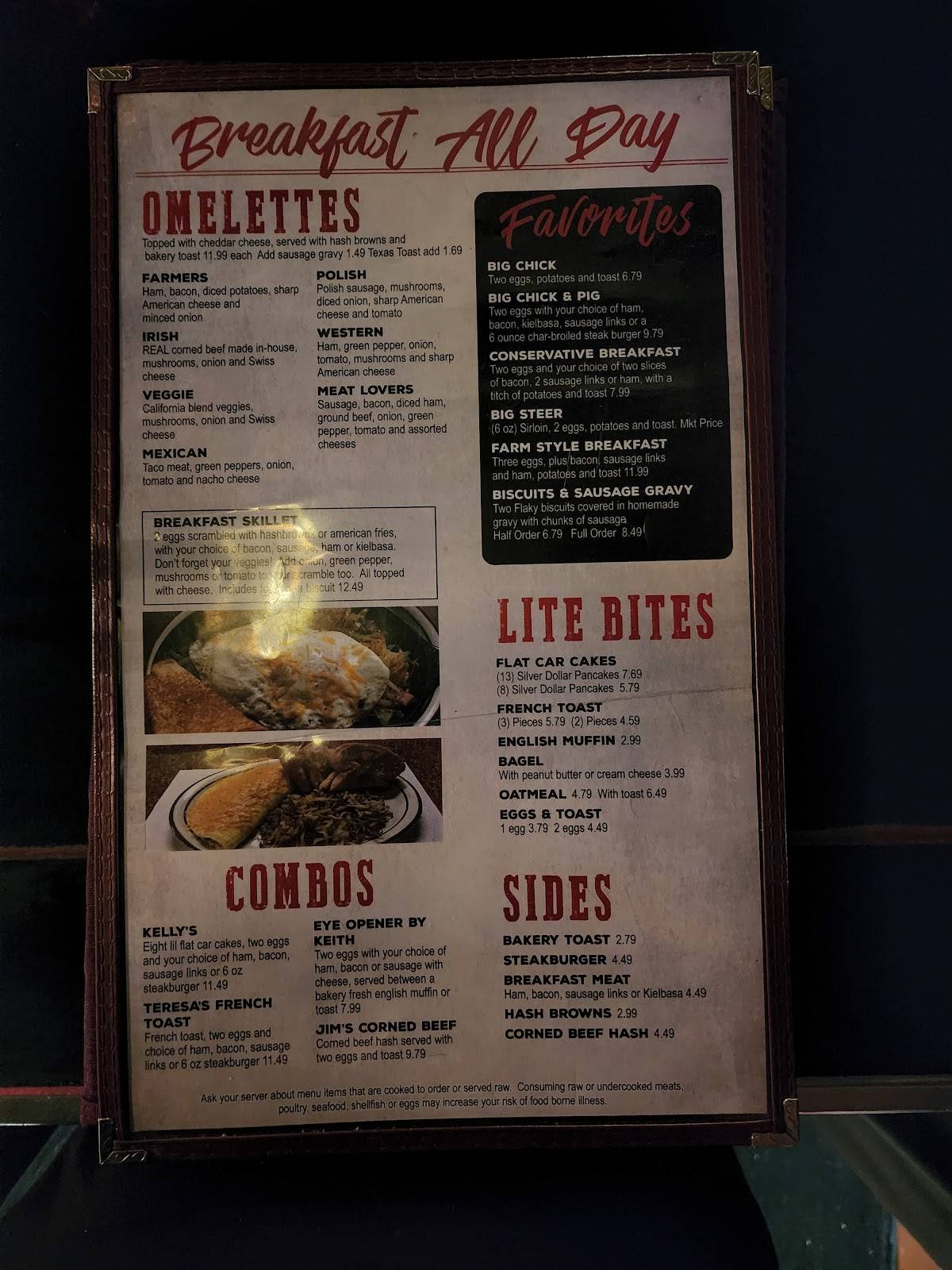 Menu at Iron Horse Pub of Durand, Durand