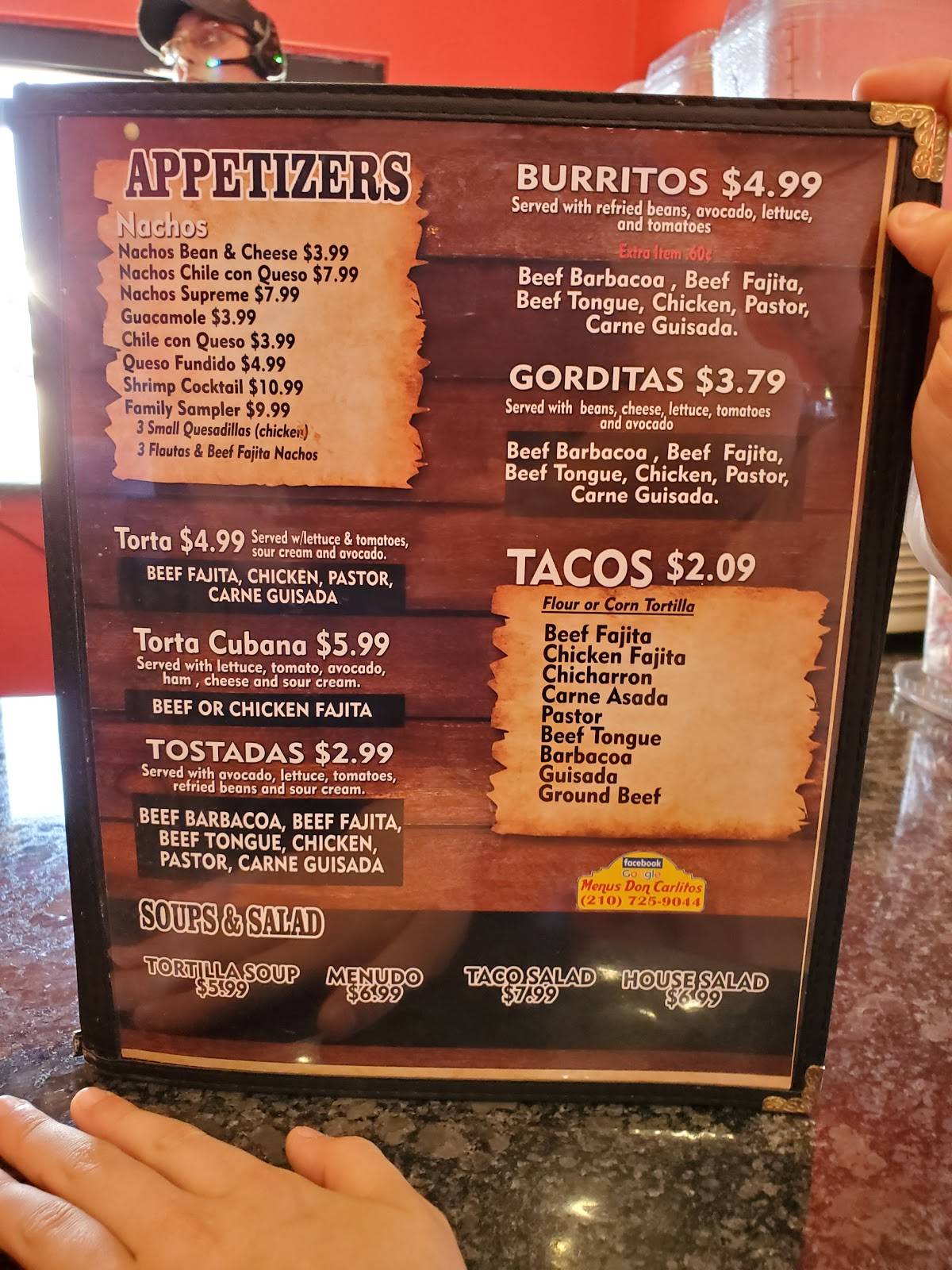 Menu at El Corral Restaurant, Copperas Cove