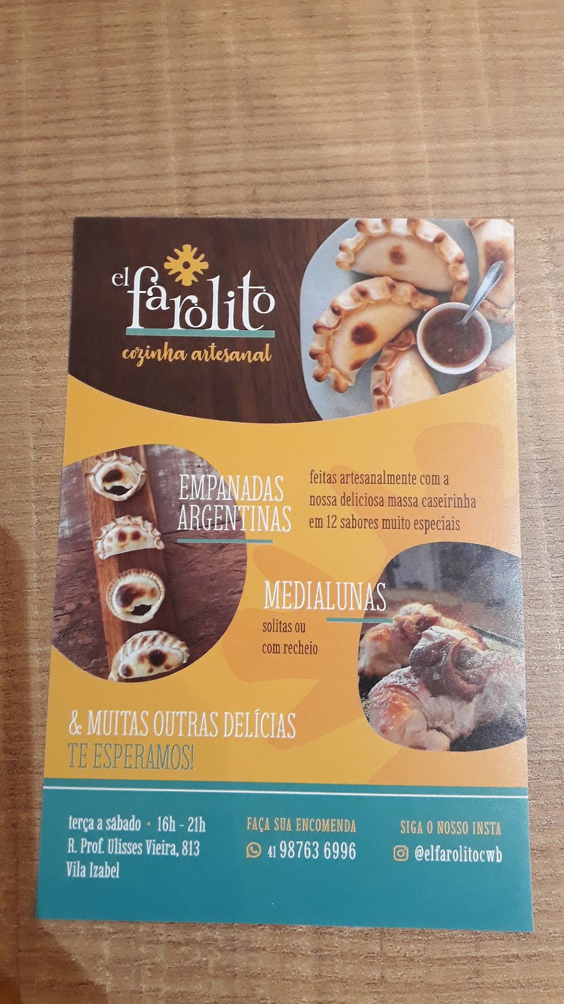 El Farolito cardápio