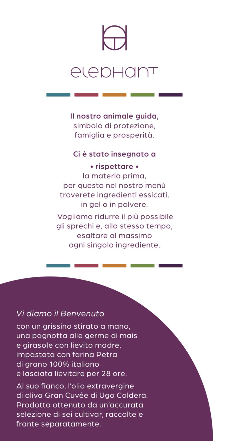 Menu di Elephant Ristorante e bistrot 