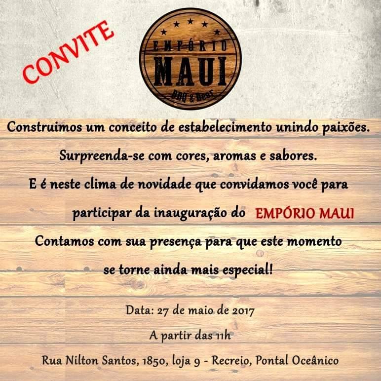 Empório Maui cardápio