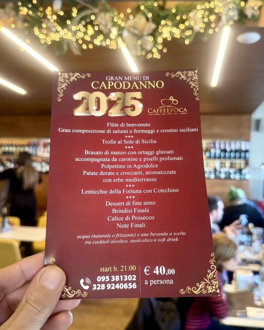 Menu di Caffè Epoca 