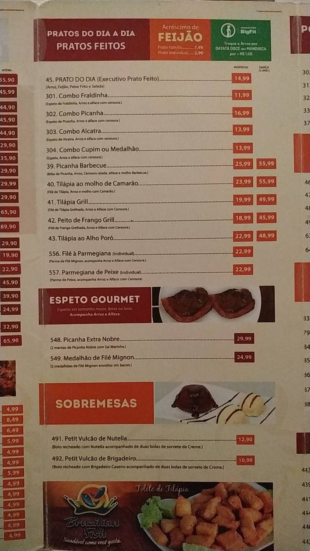 Big Boi Espetaria cardápio