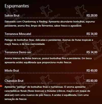 Restaurante Estrela Gaúcha cardápio