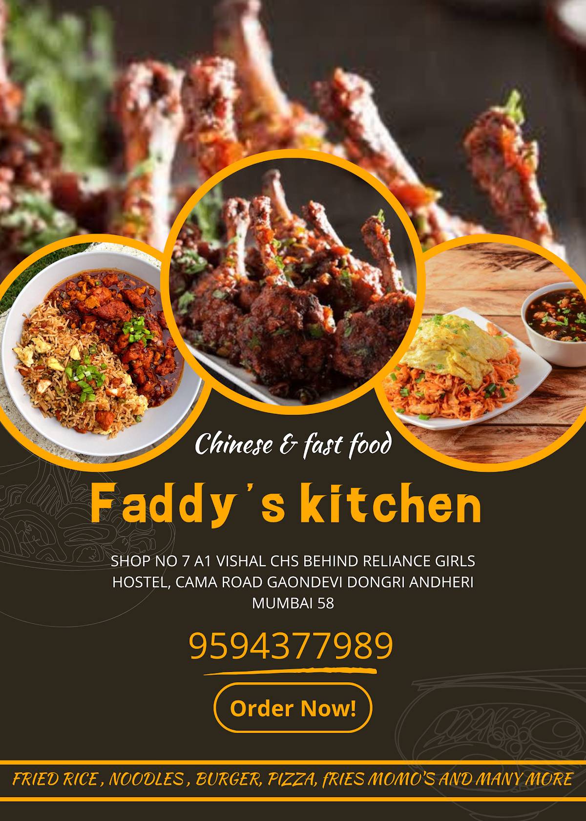 FADDY'S KITCHEN menu
