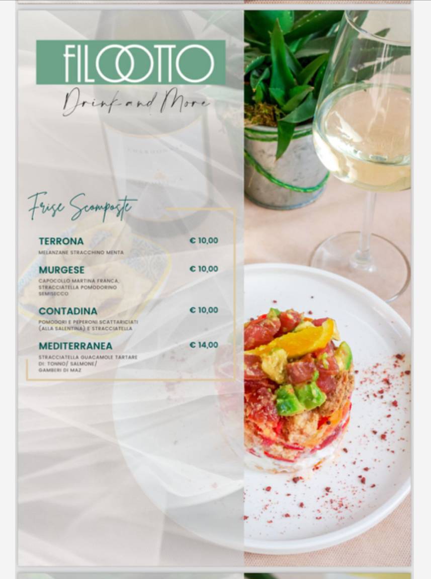 Menu di FILOTTO drink & more 