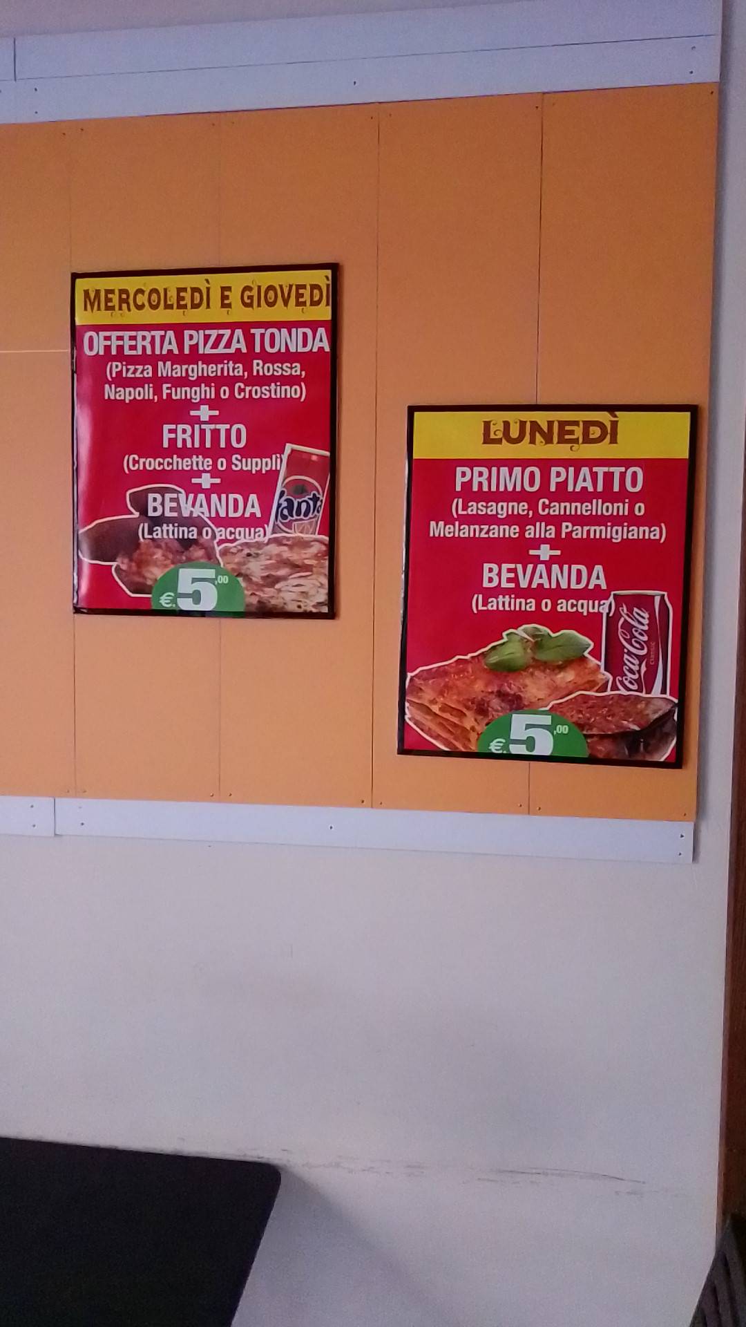 Menu de Farinando