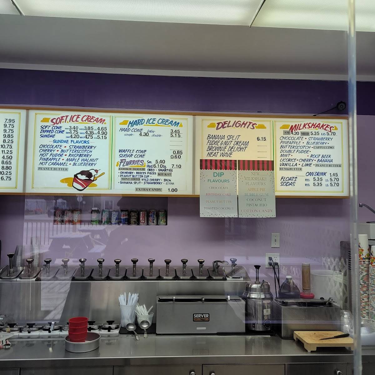 Menu at Dairy Delight fast food, Winnipeg, 467 St Anne's Rd