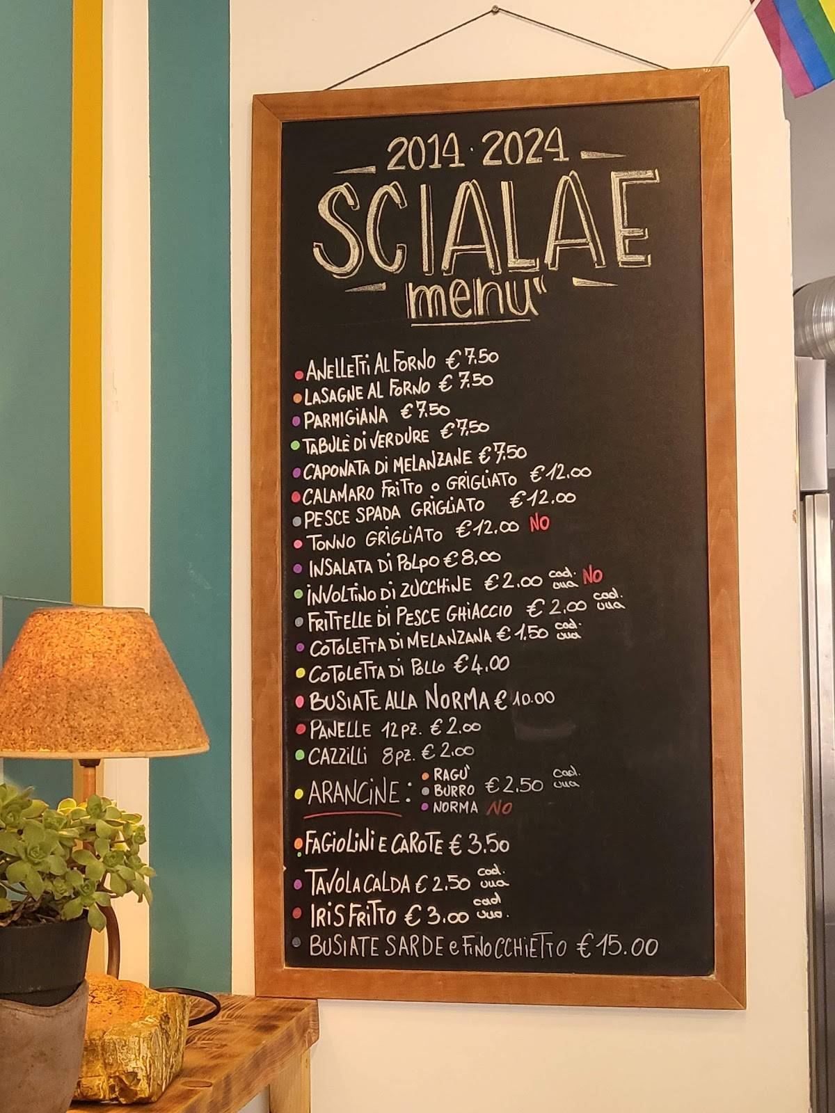 Menu di Scialae 