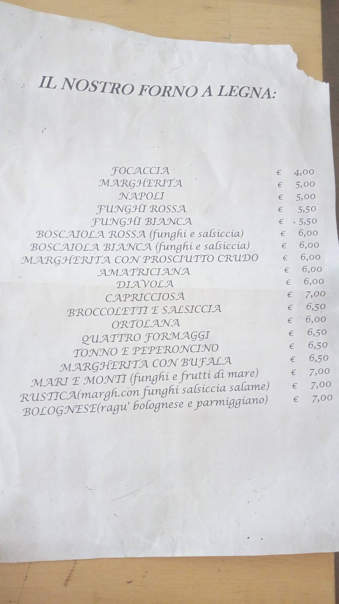 Menu di Ferro54.0 