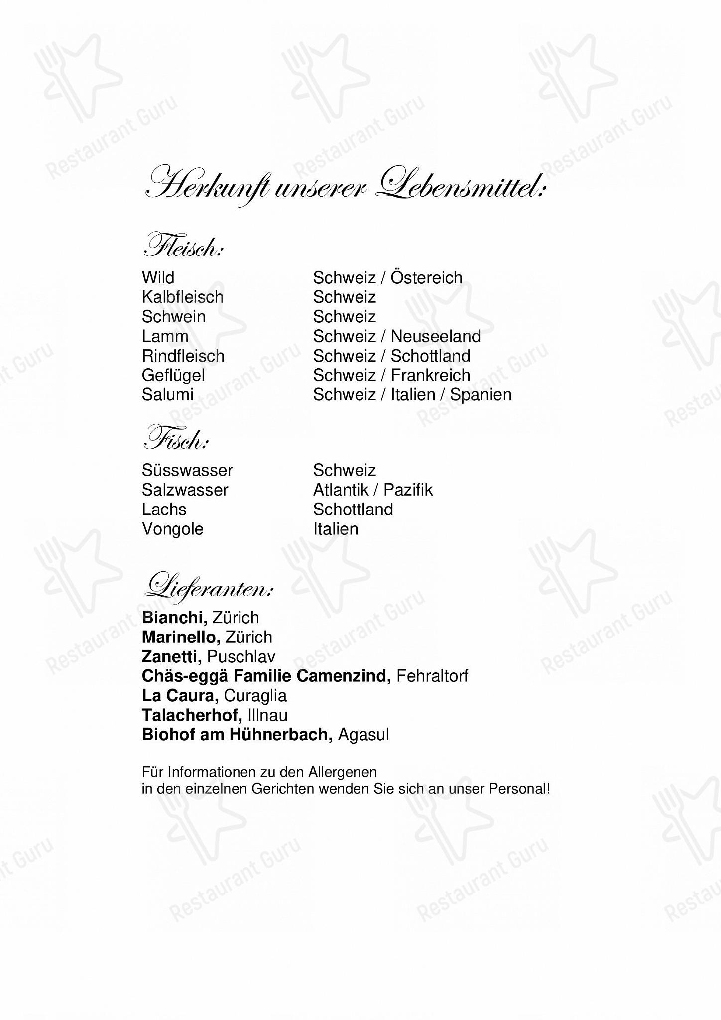 Drink menu per Restaurant First ristorante