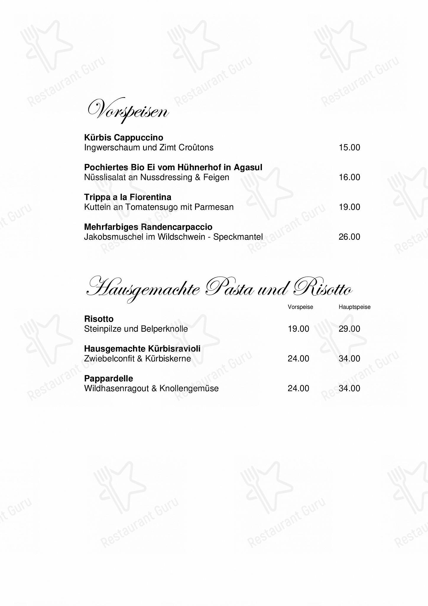 Menu di Restaurant First - Drink menu