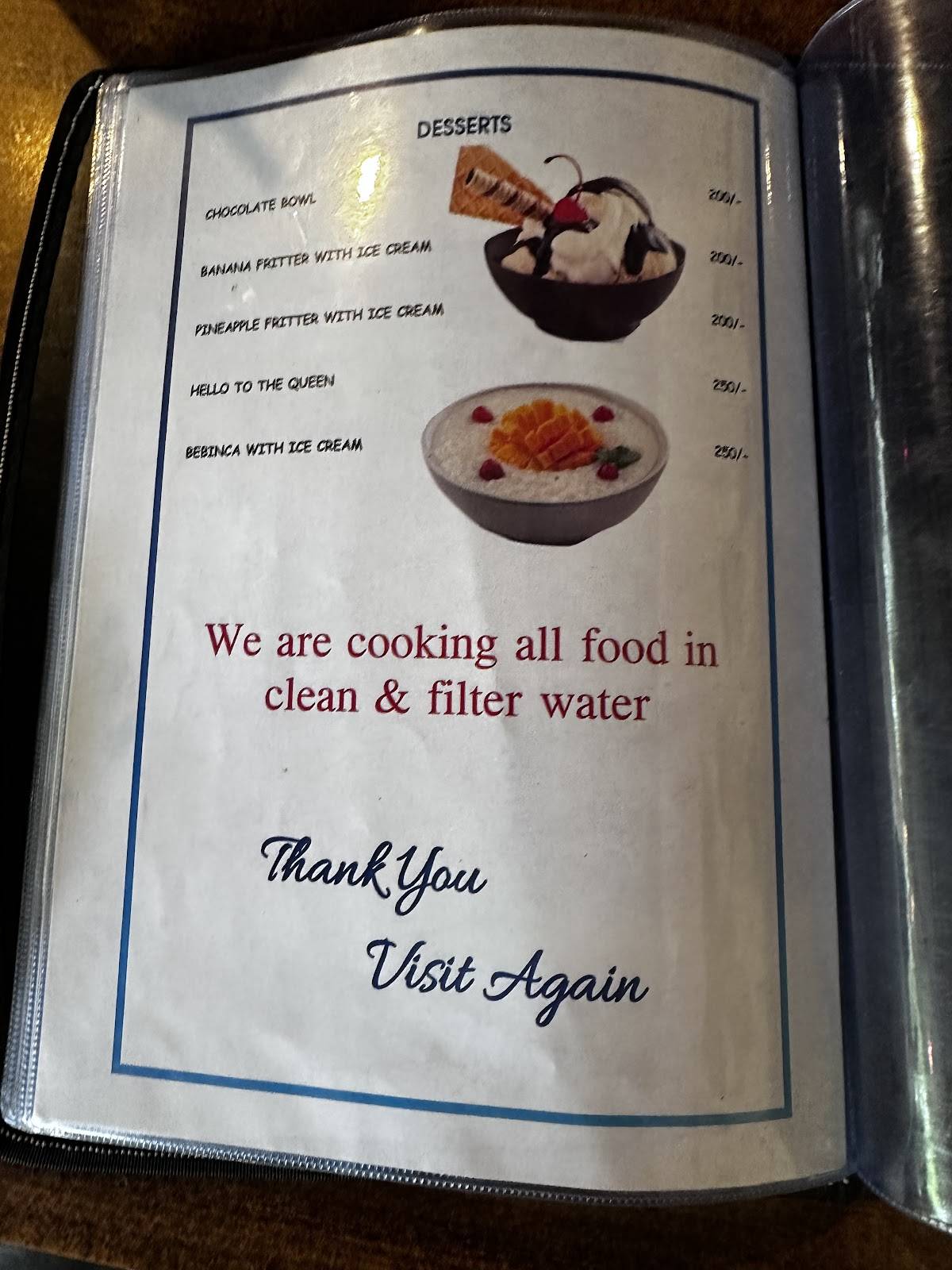 Fisherman's Local Bar & Restaurant menu