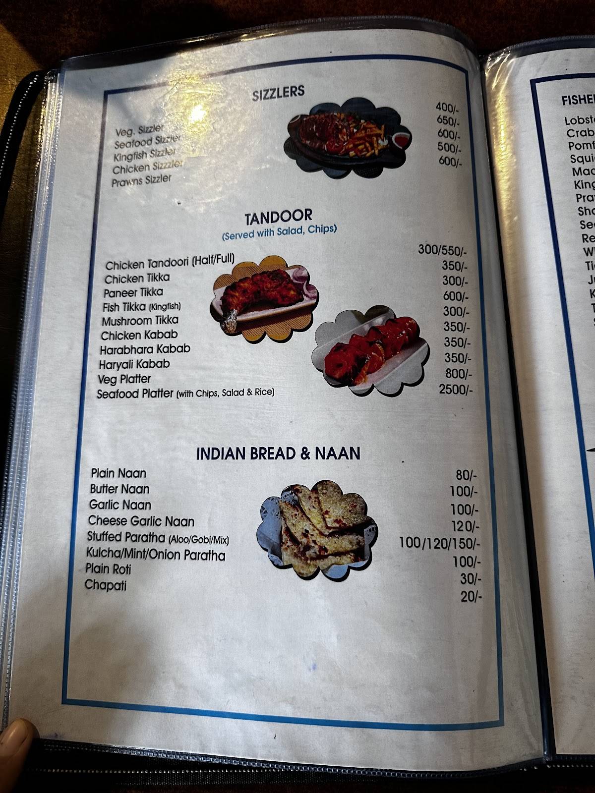 Fisherman's Local Bar & Restaurant menu