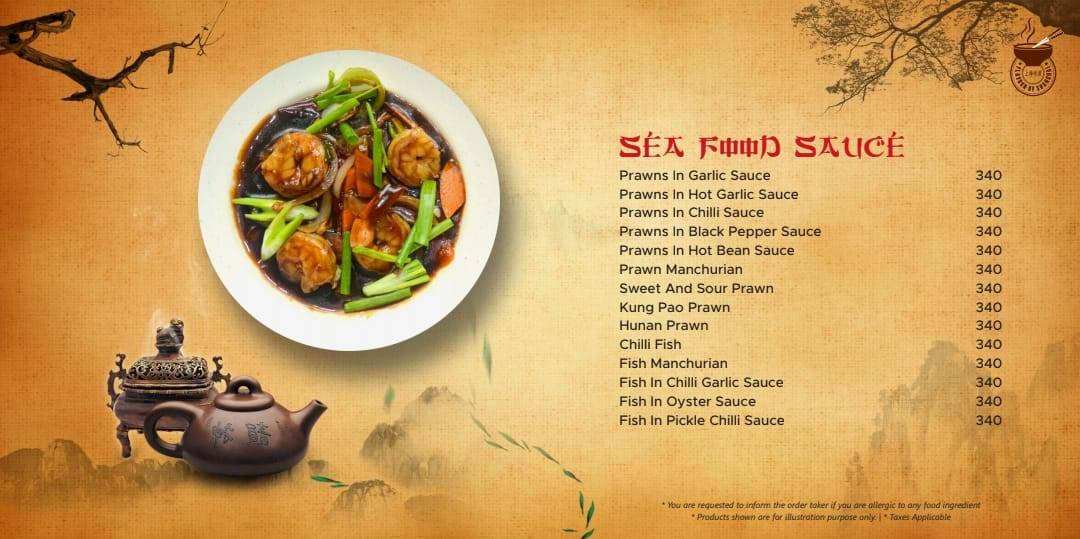 Flavour Of Shanghai menu