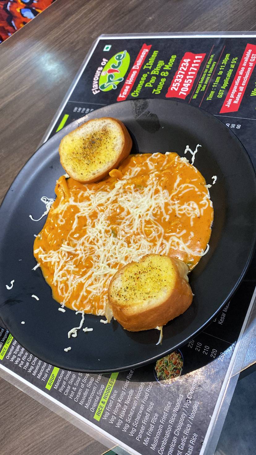 Flavours of Spice menu