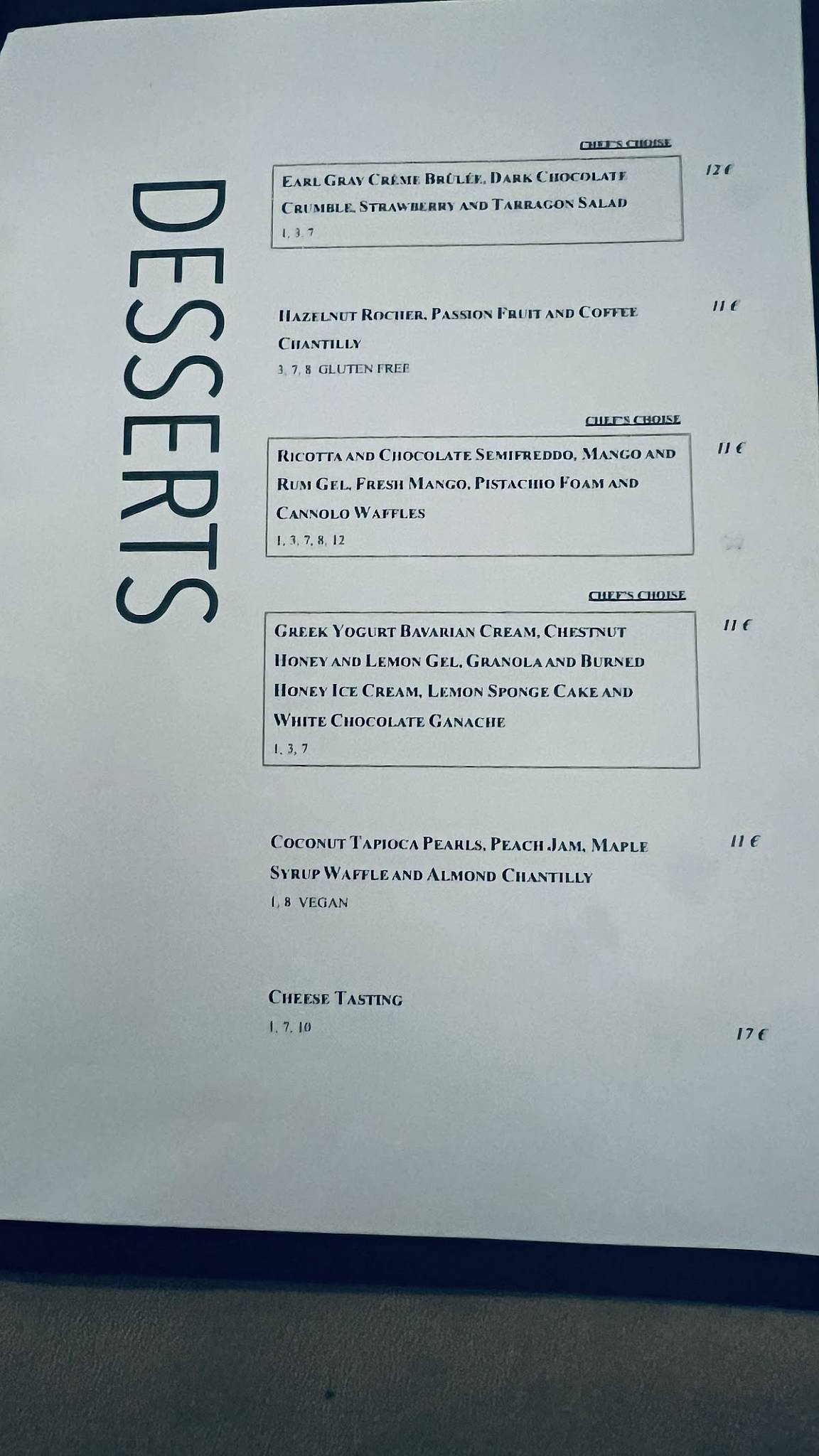 Menu di Konnubio 