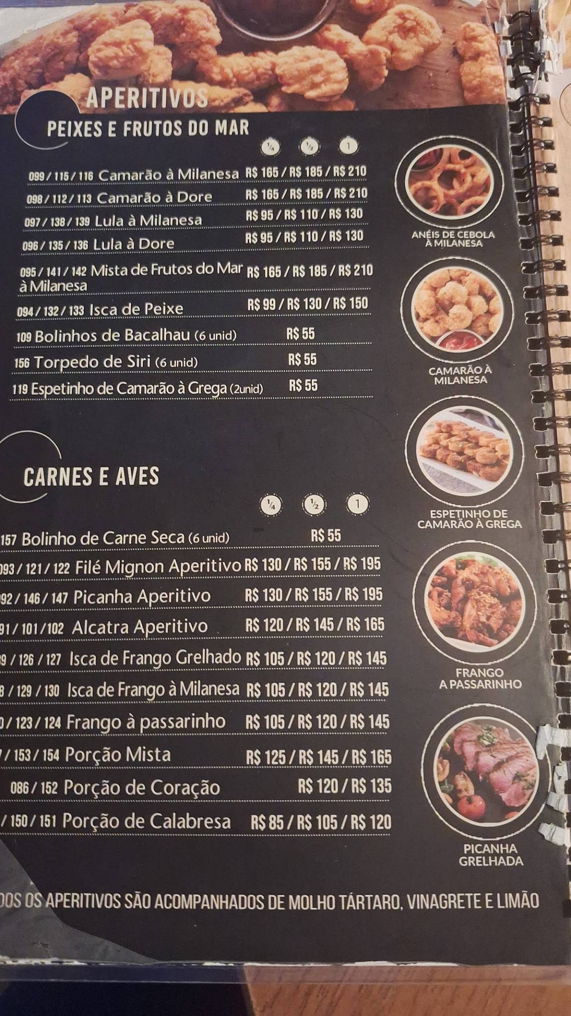 Espetinho de ouro choperia cardápio