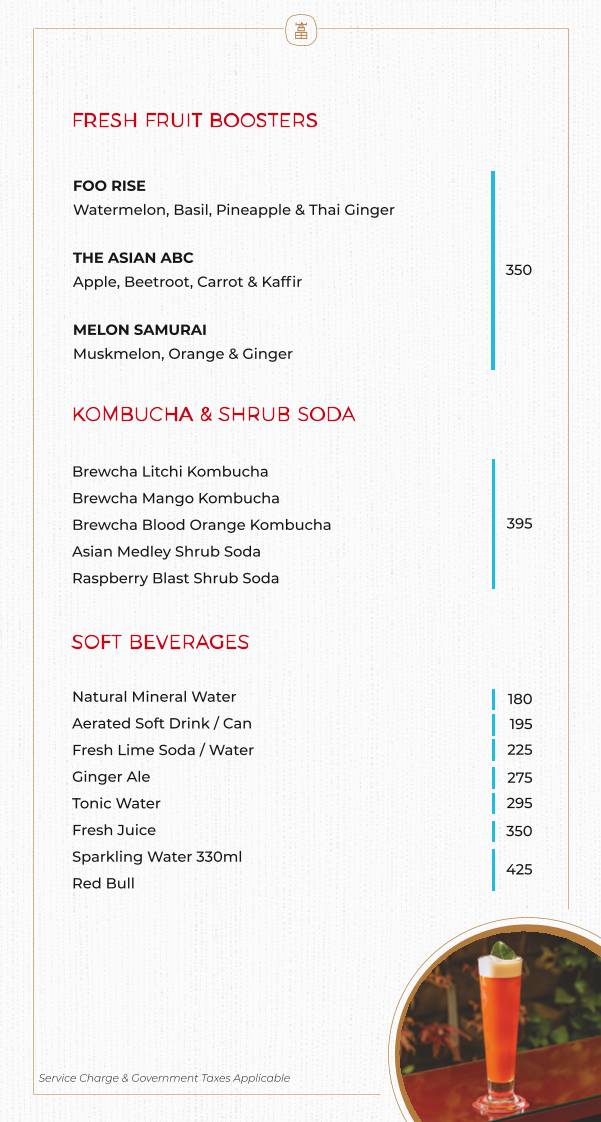 Foo Palladium Ahmedabad menu