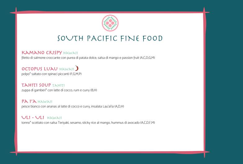 Menu di Food Gallery Ponte Milvio 