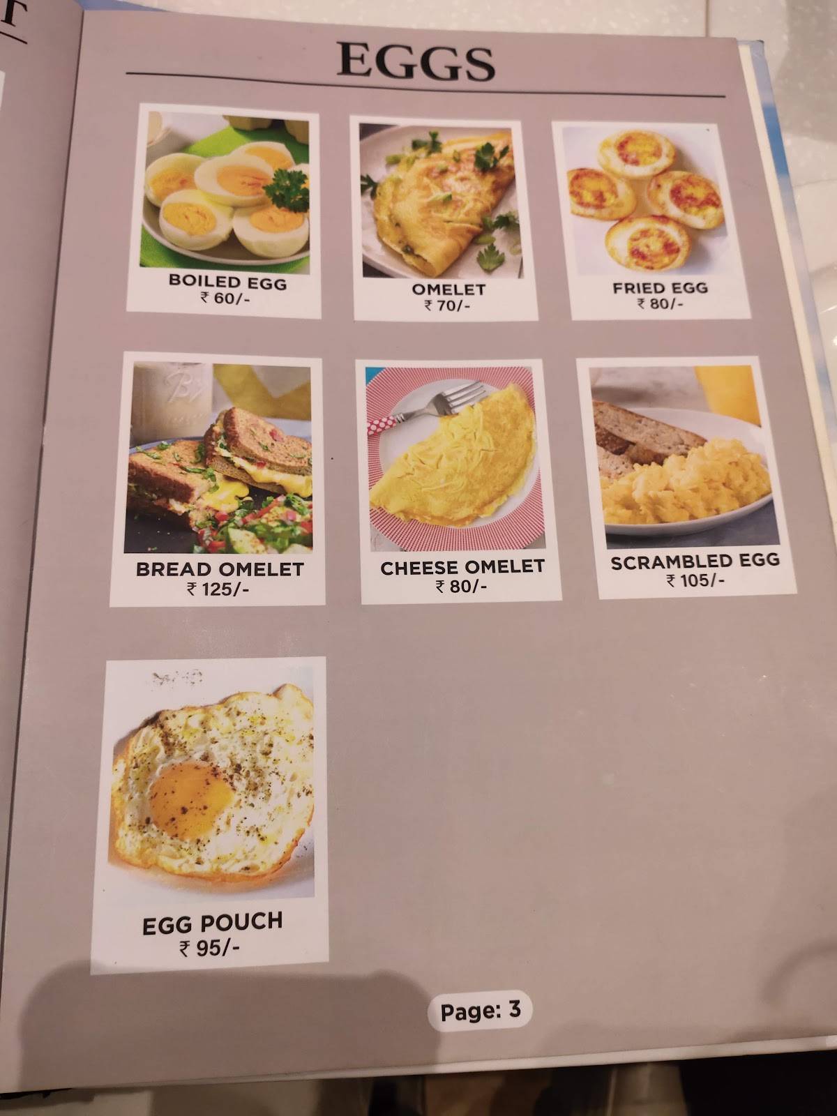 Food Island Restaurant menu