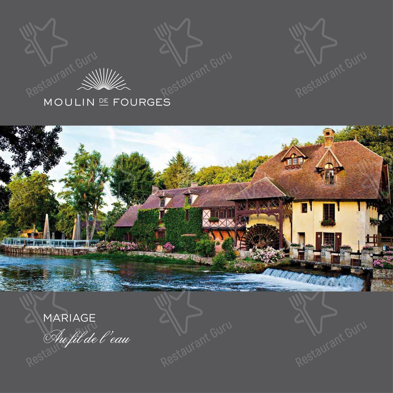 Ночное меню pour Le Moulin de Fourges dans Fourges