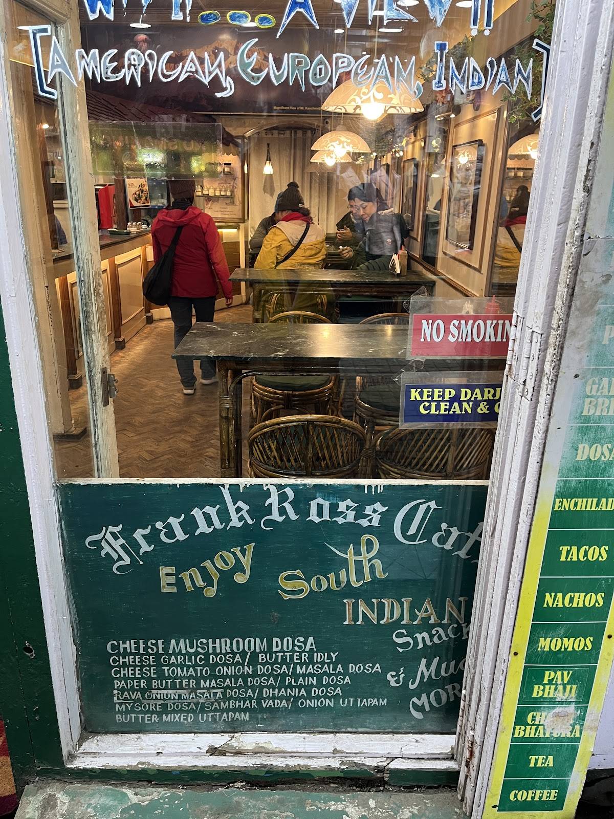 Frank Ross Cafe menu