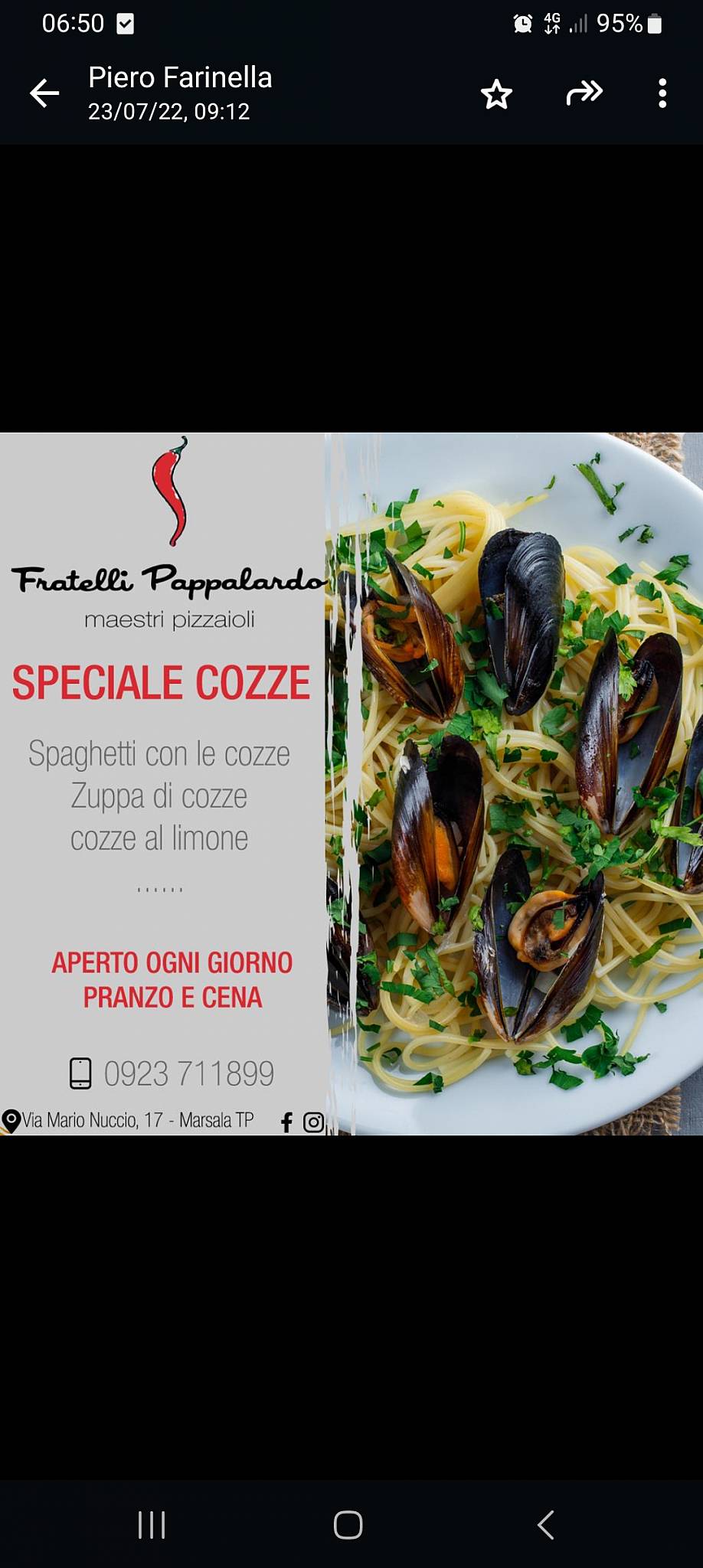 Menu di Fratelli Pappalardo 