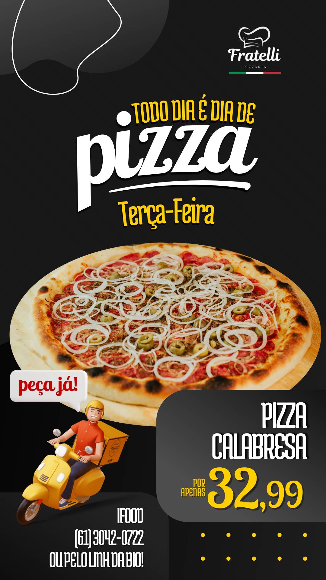 Fratelli Pizzaria cardápio