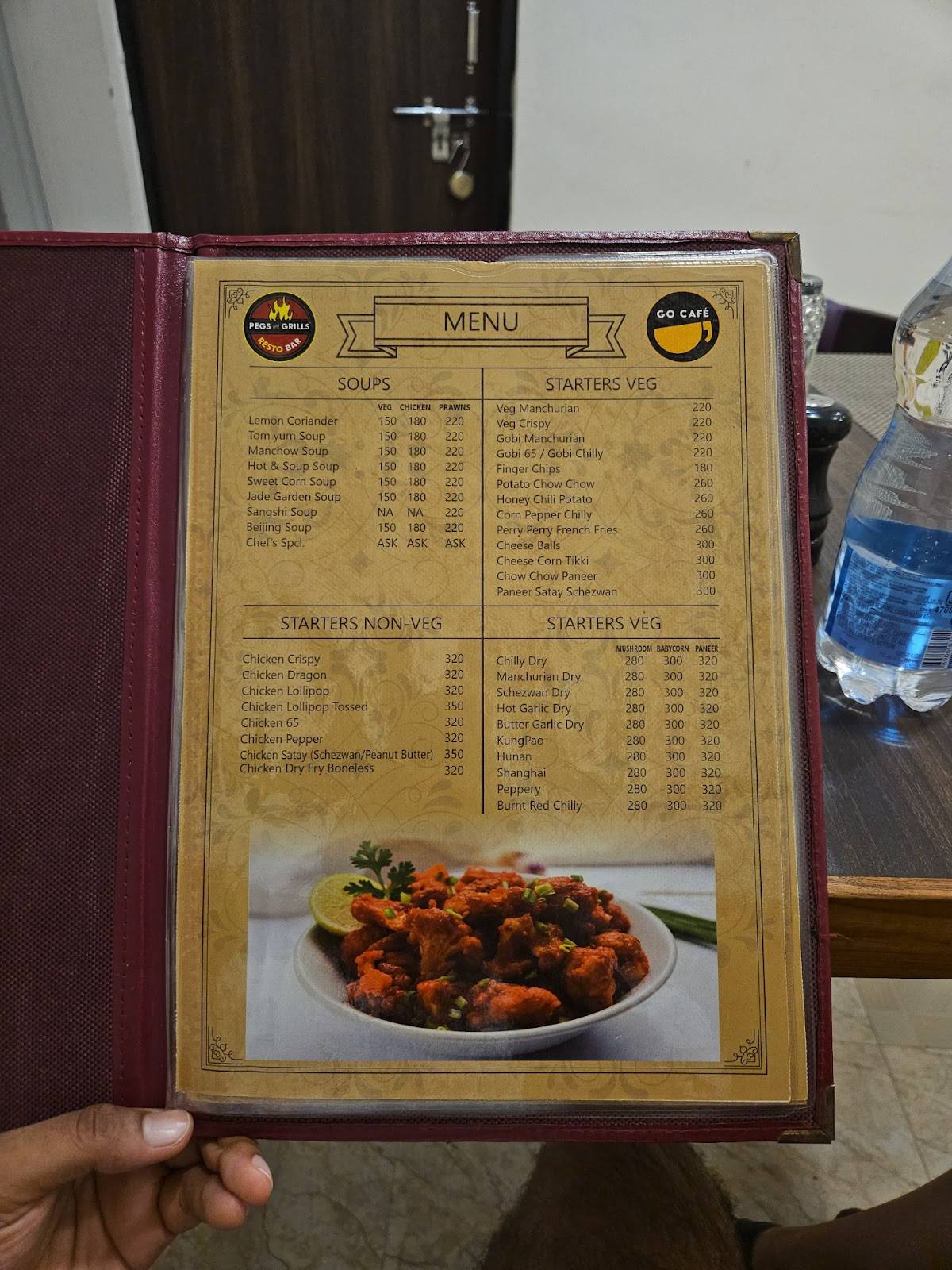 GO CAFE- PEGS & GRILLS menu
