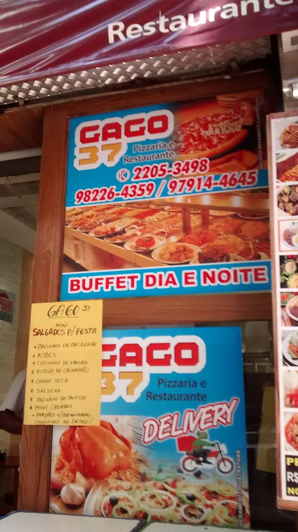 Gago 37 cardápio