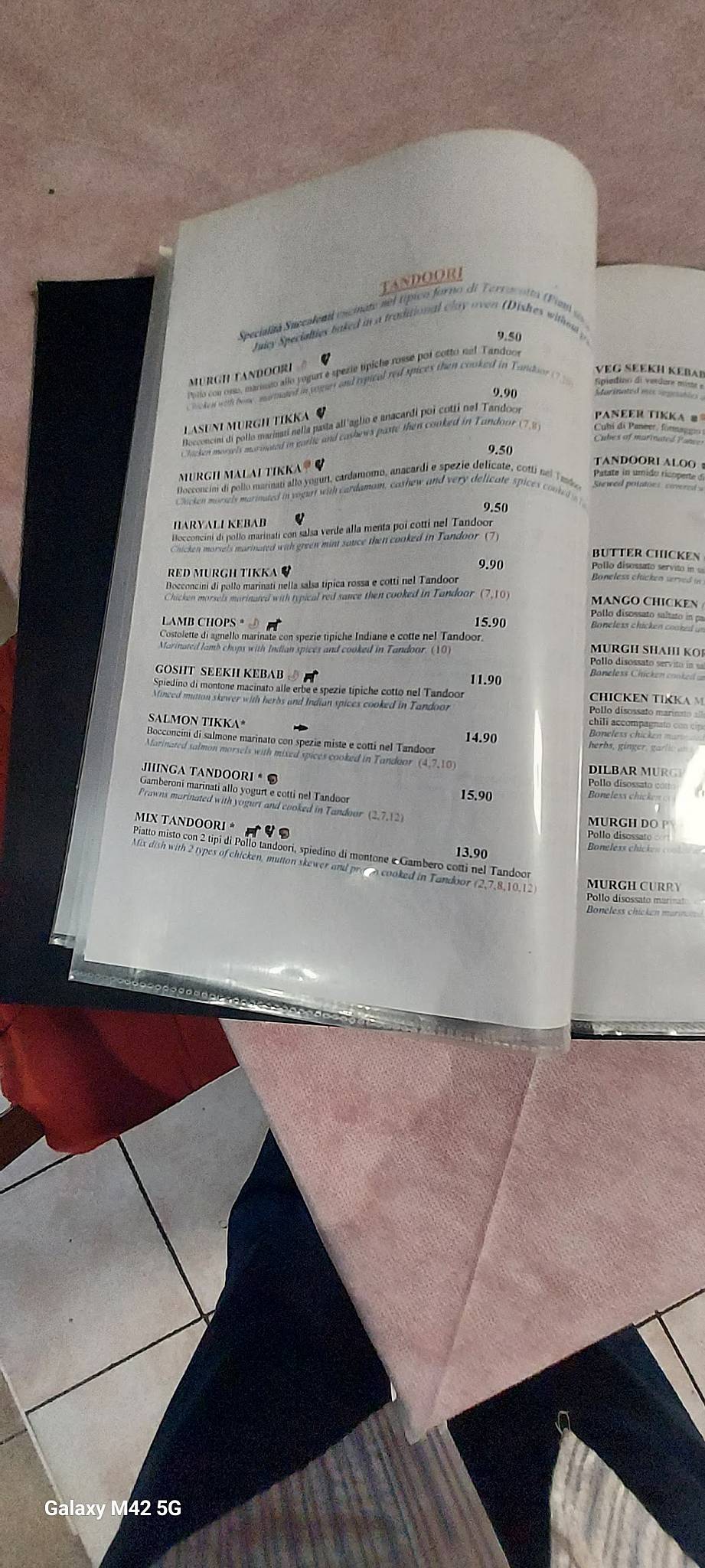 Menu di Gandhi 